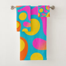Funky Splash – Boogie Abstract Retro Handdoek