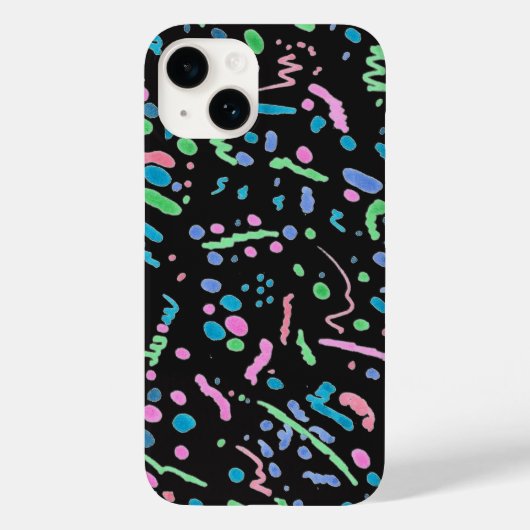 Funky Splatter iPhone Case (Achterkant)