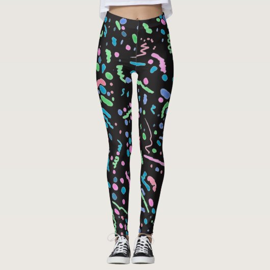 Funky Splatter-Leggings Leggings (Voorkant)