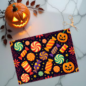 Funky Spooky Snoep en Jack-o'-Lanterns Halloween Tissuepapier