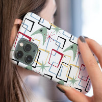 Funky Starburst Boomerang Pleinen Midden Eeuw