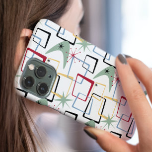 Funky Starburst Boomerang Pleinen Midden Eeuw