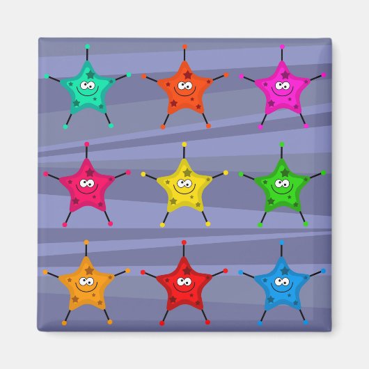Funky Stars Magneet (Voorkant)