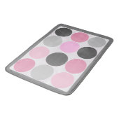 Funky Stippen/Roze houtskool Badmat (Gekanteld)