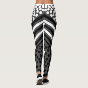 Funky Stippenlijn Vet Gedessineerde Leggings