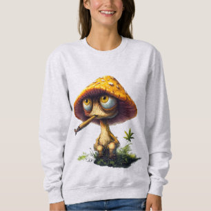 Funky Stoned Mushroom Cartoon T-shirt