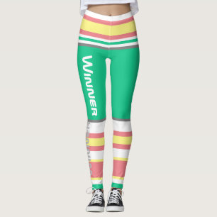 Funky Strepen Lijnen Winnaar Power Leggings