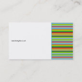 Funky Stripes Visitekaartje (Achterkant)