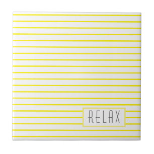 Funky Stylish Lines Stripes Relax Tegeltje
