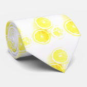 Funky Stylized Sinaasappels Pattern Stropdas (Opgerold)