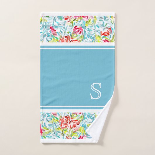 Funky Summer Kleuren Paint Splatter Patroon Custom Bad Handdoek (Handdoek)