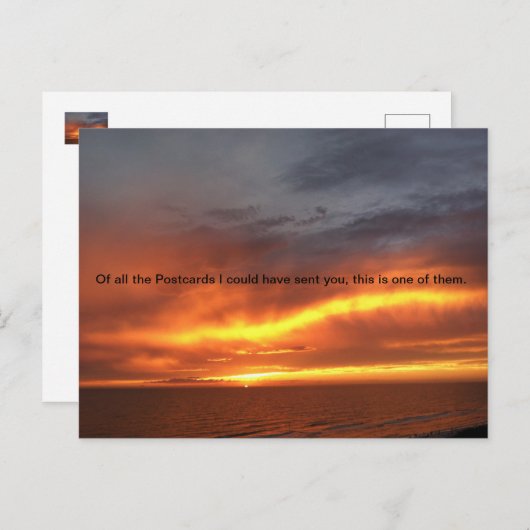 Funky Sunset carte postale, poste, cartes postales (Devant / Derrière)