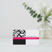 Funky Swirl-Visitekaartjes Visitekaartje (Staand voorkant)