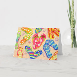 Funky Teenslipper Kaart