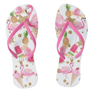 Funky Teenslippers Flamingo voor het Lover van Fla