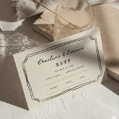 Funky Tekening Handwerk Trouwwebsite | RSVP QR Informatiekaartje