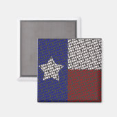 funky Texas SECEDE vlag magneet (Voorkant / Achterkant)