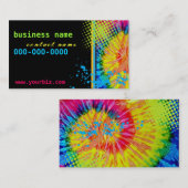 Funky Tie Dye Visitekaartje (Voorkant / Achterkant)