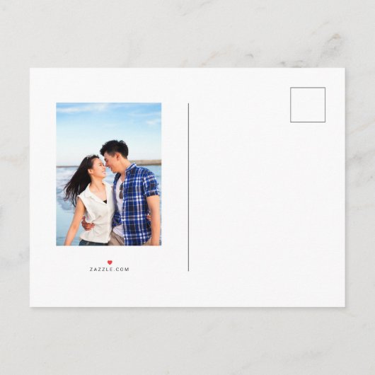 Funky Timeline Grossesse Faire-part une photo (Dos)