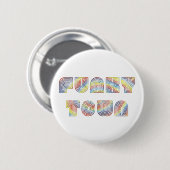Funky Town Ronde Button 5,7 Cm (Voorkant /achterkant)