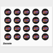 Funky Town Ronde Sticker (Vel)