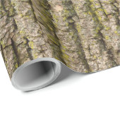 Funky Tree Bark Wrapping Paper Cadeaupapier (Rol Hoek)