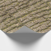 Funky Tree Bark Wrapping Paper Cadeaupapier (Hoek)