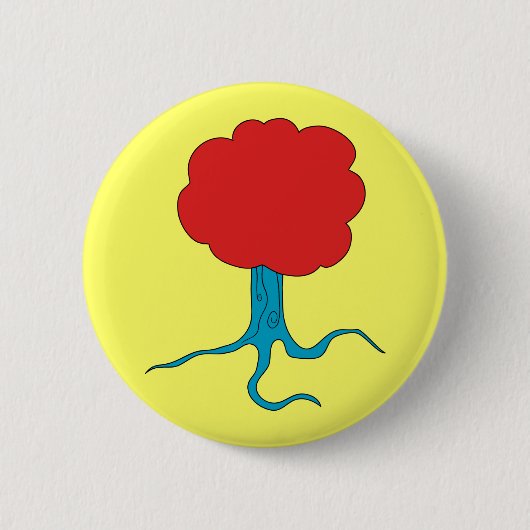 Funky Tree Ronde Button 5,7 Cm (Voorkant)