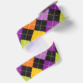 Funky Trendy Retro Abstract Halloween Pattern Lint (Achterkant)