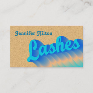 Funky trendy retro-kleurige zweepslagen logo na zo visitekaartje