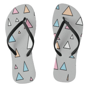 Funky Triangles Pastel Colors Teenslippers