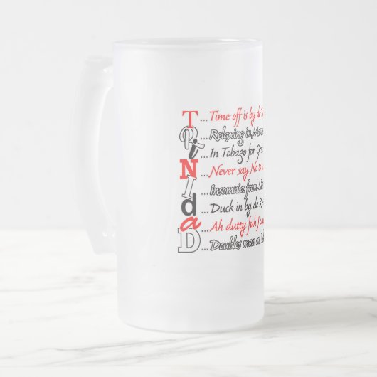 Funky Trini Description 3 Mug Frosted (Devant gauche)