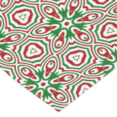 Funky Trippy Eclectische Boho Kerst Kaleidoscoop Lange Tafelloper (Hoek)