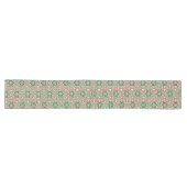 Funky Trippy Eclectische Boho Kerst Kaleidoscoop Lange Tafelloper (Horizontaal)