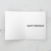 Funky trompet kleurrijke muziek Happy Birthday Kaart (Binnen)