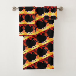 Funky Turkey Hand Towel Bad Handdoek