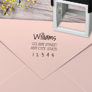 Funky Type Self-Inking Return Address Stamp Zelfinktende Stempel