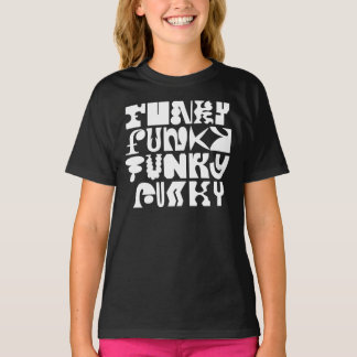 Funky typografie art T-shirt
