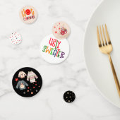 Funky Typography Ugly Sweater Hot Chocolate Confetti (Groep)