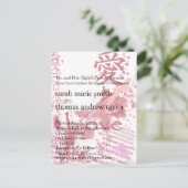 Funky UpBeat Faire-part de mariage Monogramme mode (Debout devant)