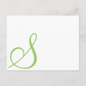 Funky UpBeat Faire-part de mariage Monogramme mode (Dos)