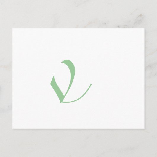 Funky UpBeat Modern Monogram Wedding Uitnodiging (Achterkant)