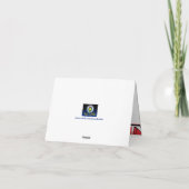 Funky Urbain Rouge, Noir, Blanc Carte de remerciem (Dos)