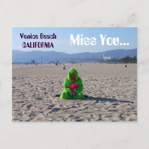 Funky Venice Beach Briefkaart! Briefkaart