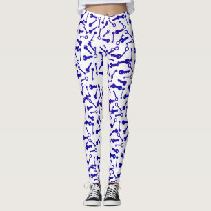 Funky verschillende sleutelvormen patroon Leggings