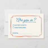 Funky Vert Rose Rouge Funky RSVP (Devant)