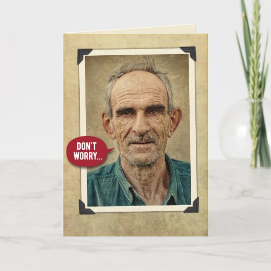 Funky Vintage Vieux Cowboys Carte d'anniversaire (Devant)