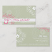 FUNKY VISITEKAARTJE :: funky flower 10L (Voorkant / Achterkant)