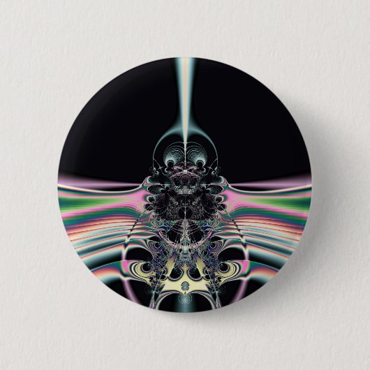 Funky Vogel Ronde Button 5,7 Cm (Voorkant)