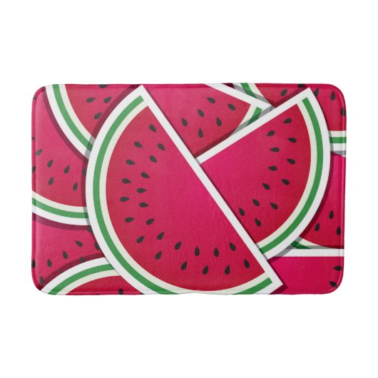 Funky watermelonwiggen badmat (Voorkant)